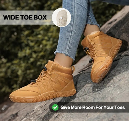 Waterproof Insulated Hiking Boots with Grip Soles Outdoor Shoes