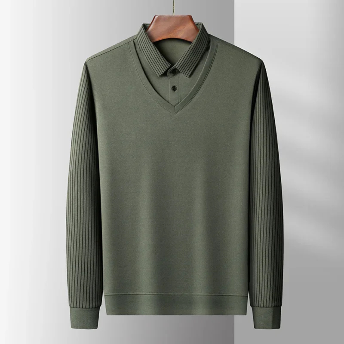 Men's Knit Polo Shirt Casual Business