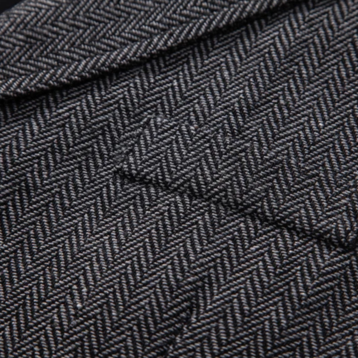Men's Tweed Waistcoat Chain Vest