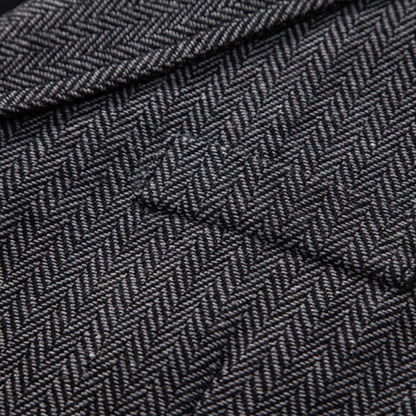 Men's Tweed Waistcoat Chain Vest