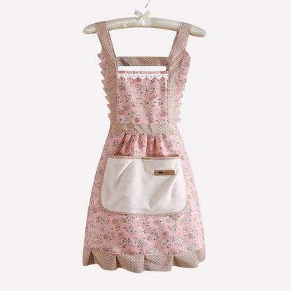 Floral Cotton Kitchen Apron