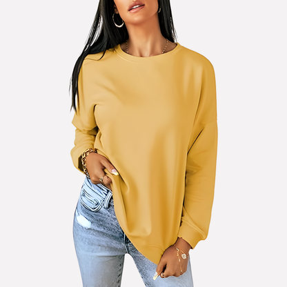 Women's Crew Neck Sweatshirt Cotton