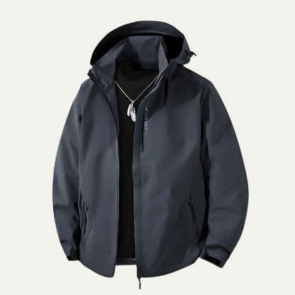 Waterproof Softshell Rain Jacket Windproof Hooded Outdoor Hiking Coat