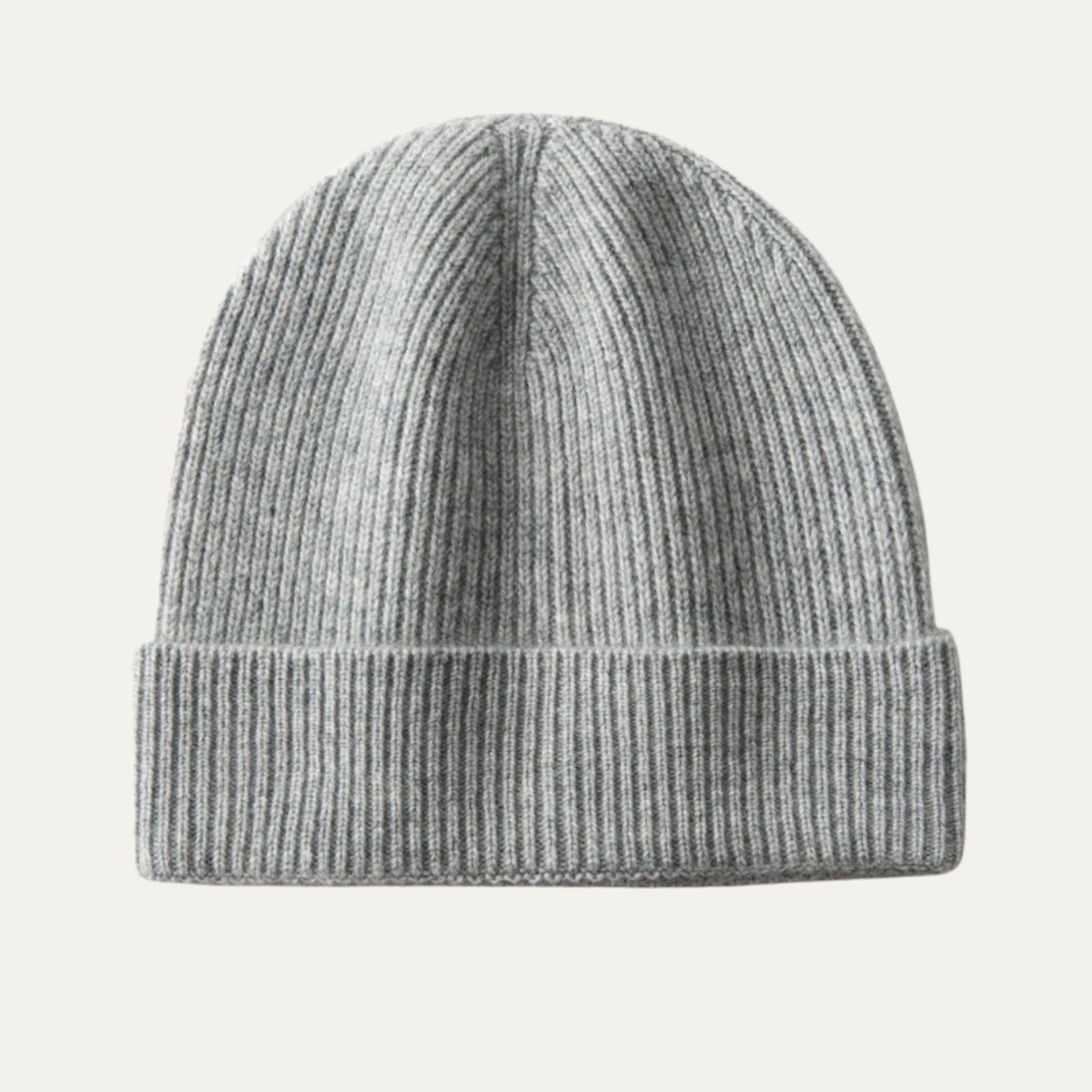 Men's Cashmere Beanie Soft Ribbed Knit