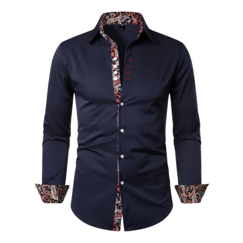 Men's Paisley Accent Dress Shirt