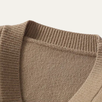 Men's Knitted Cardigan V Neck Button Down