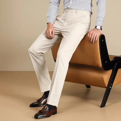 Men's Straight Leg Dress Pants Anti Wrinkle