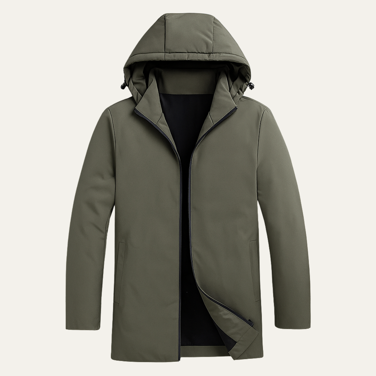 Men's Modern Fit Hooded Jacket - VibreMode