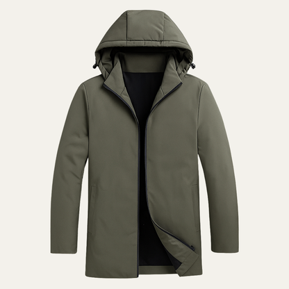 Men's Modern Fit Hooded Jacket - VibreMode