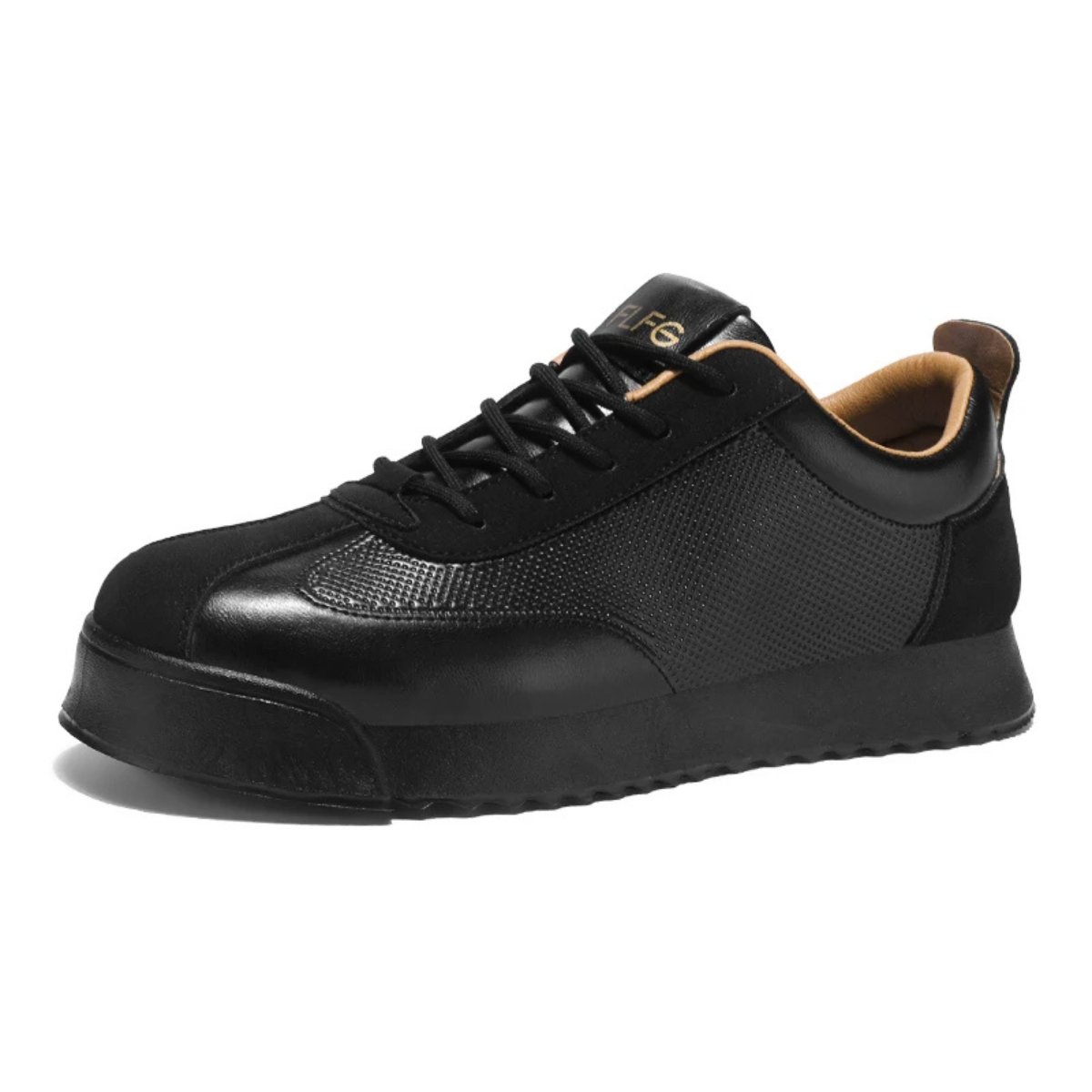 Men's Leather Casual Lace Up Shoes Brown