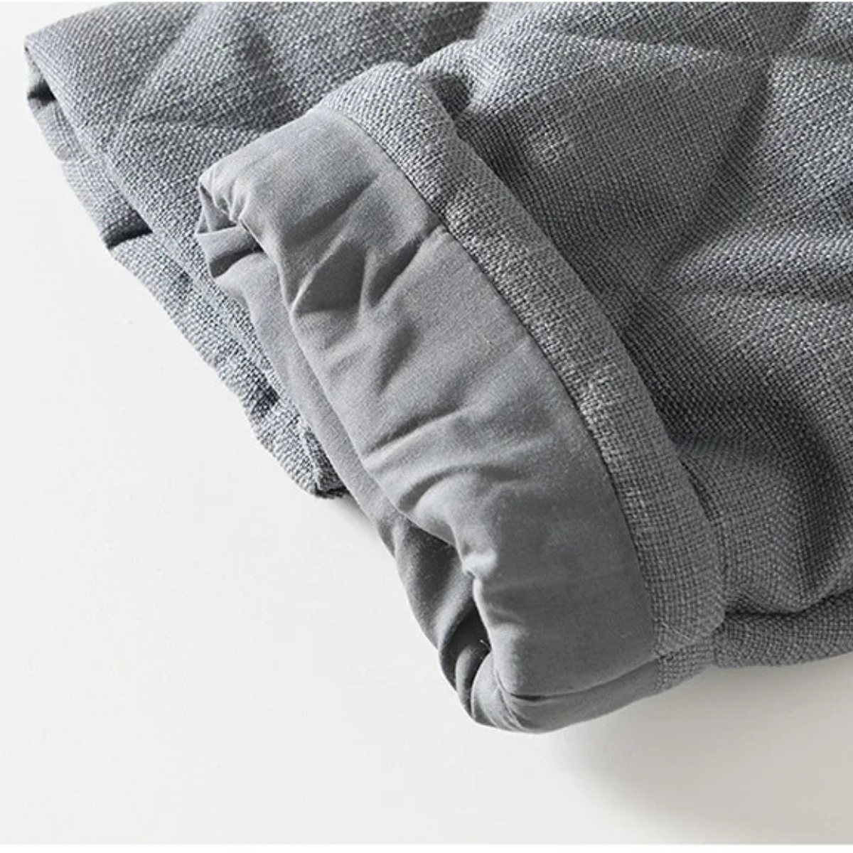 Men's Quilted Padded Jacket Vintage Stand Collar