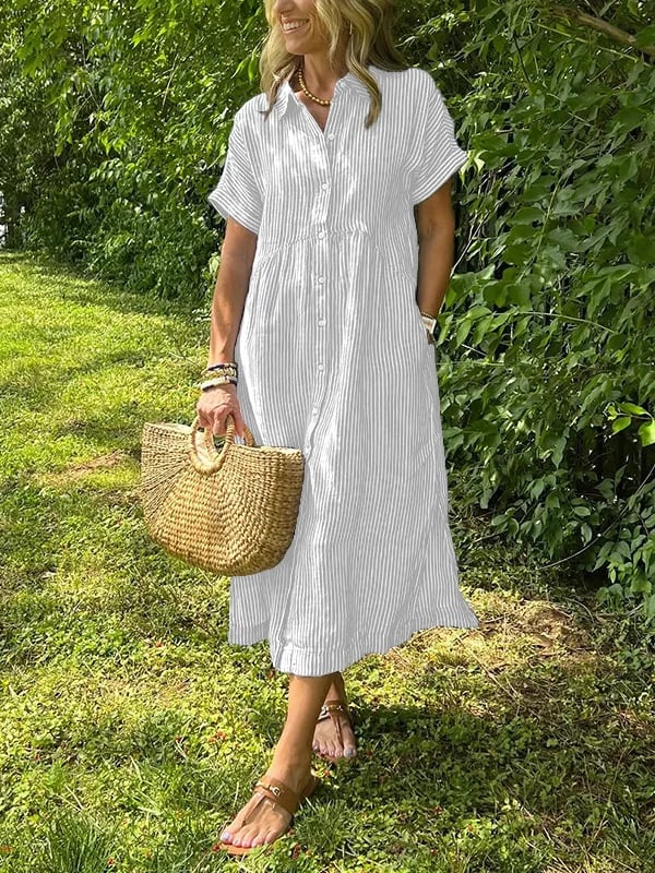 Classic Stripe Casual Shirt
