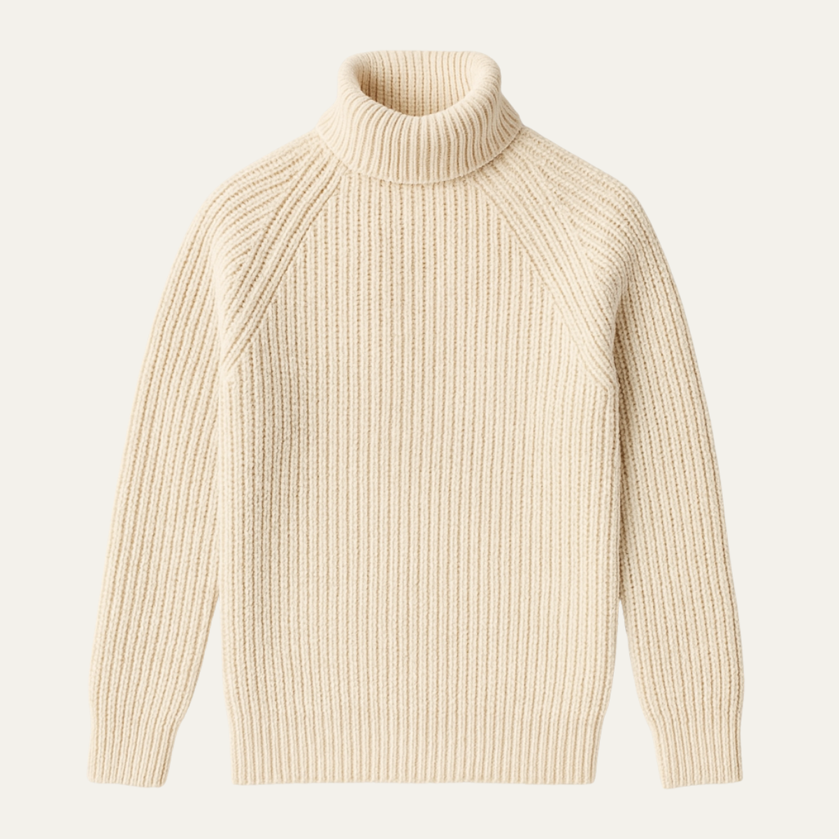 Men's Wool Turtleneck Sweater Chunky Warm - VibreMode
