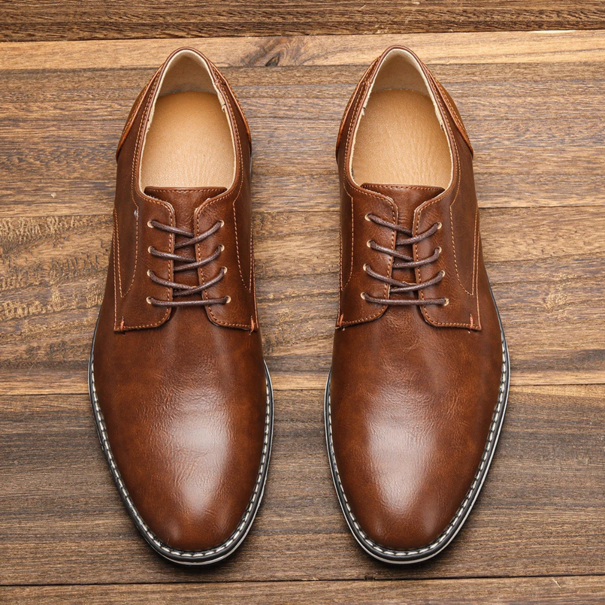 Men's Leather Oxford Dress Shoes