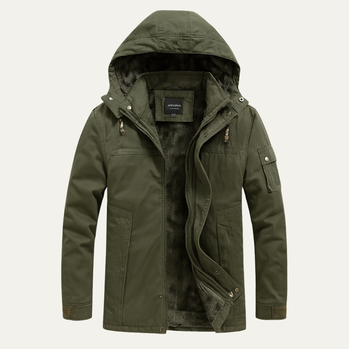 Men's Modern Parka Winter Jacket With Hood