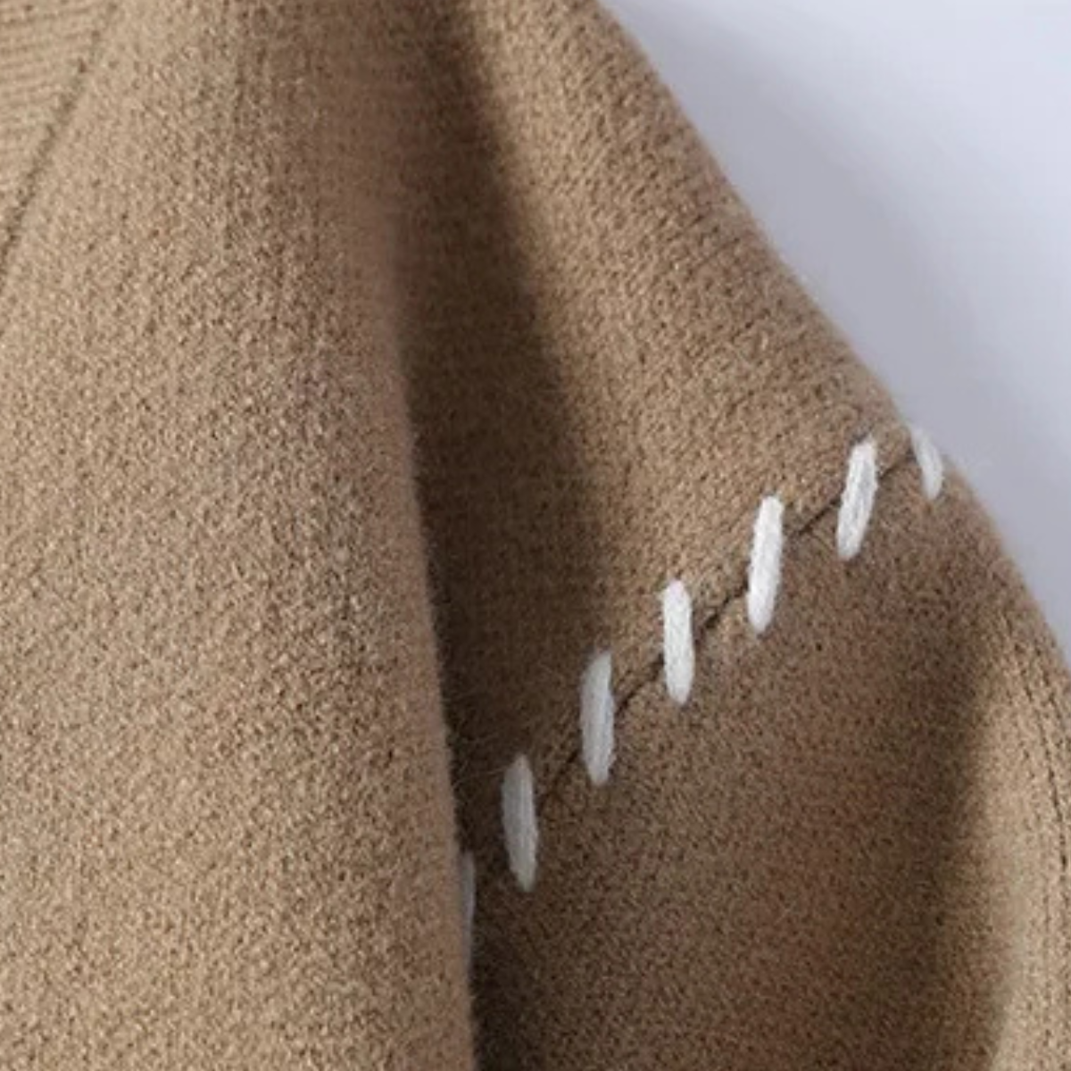 Men's V Neck Knit Sweater Casual Button Up