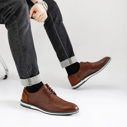 Men's Leather Oxford Dress Shoes