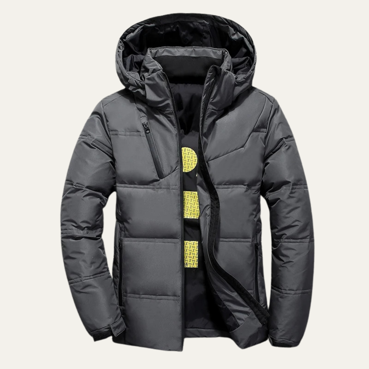 Wrenford Men's Down Puffer Hooded Winter Jacket