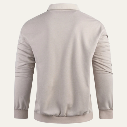 Marettimo Men's Cotton Polo Sweater With Pocket