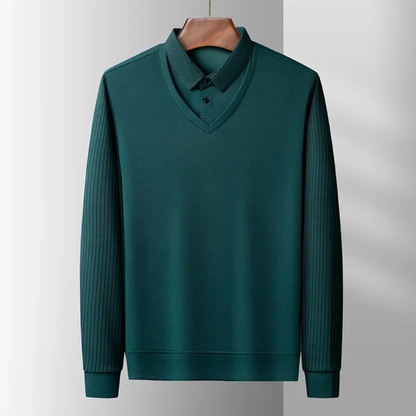 Men's Knit Polo Shirt Casual Business