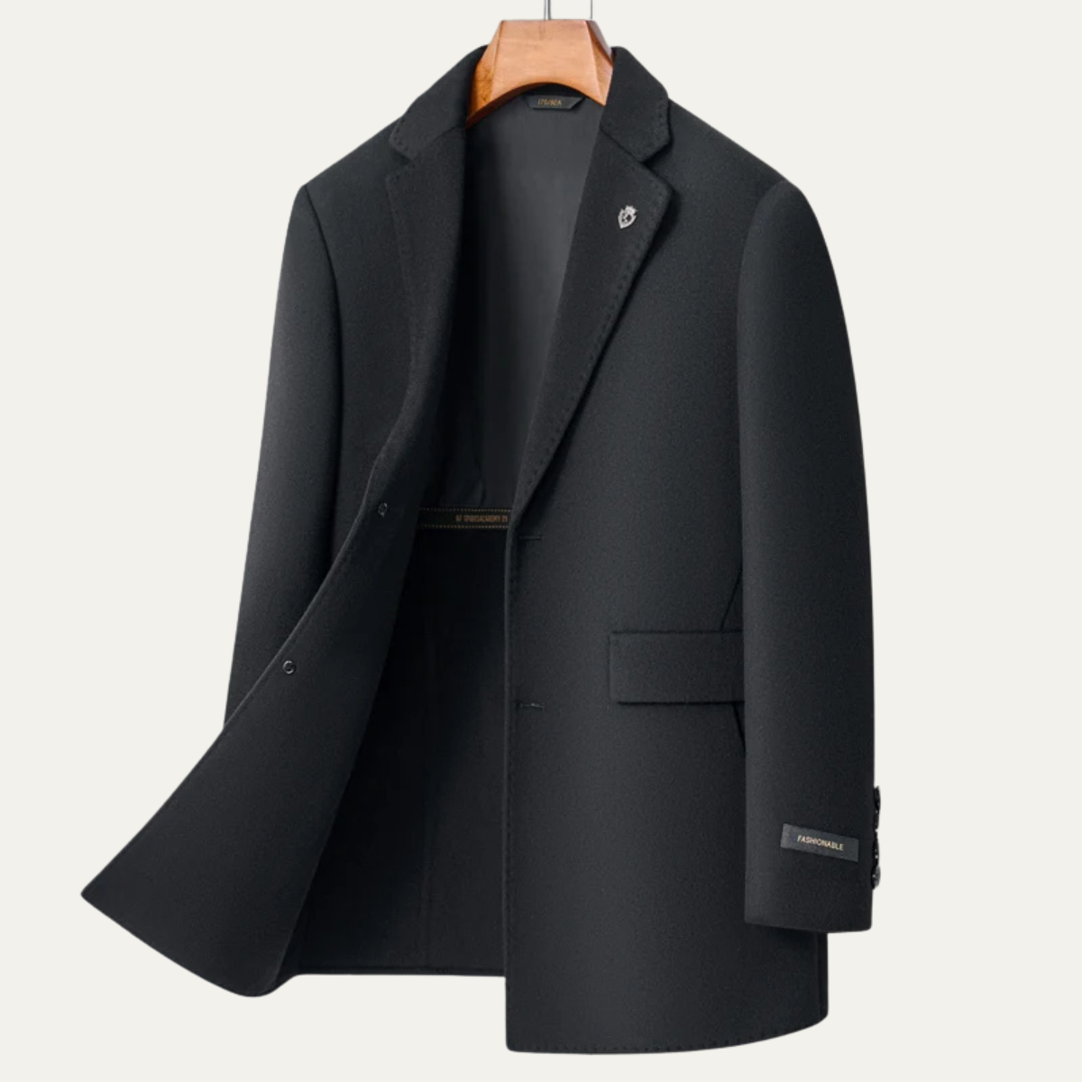 Elmford Men's Tailored Overcoat