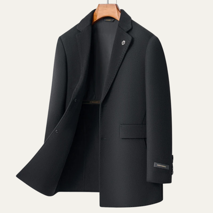 Elmford Men's Tailored Overcoat