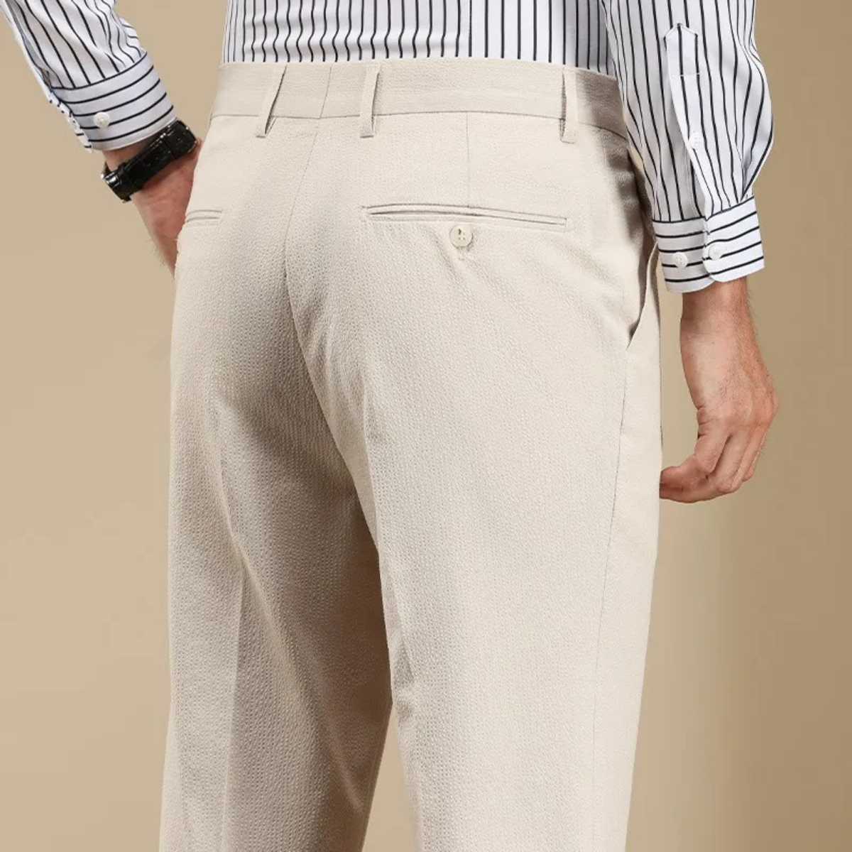 Men's Straight Leg Dress Pants Anti Wrinkle