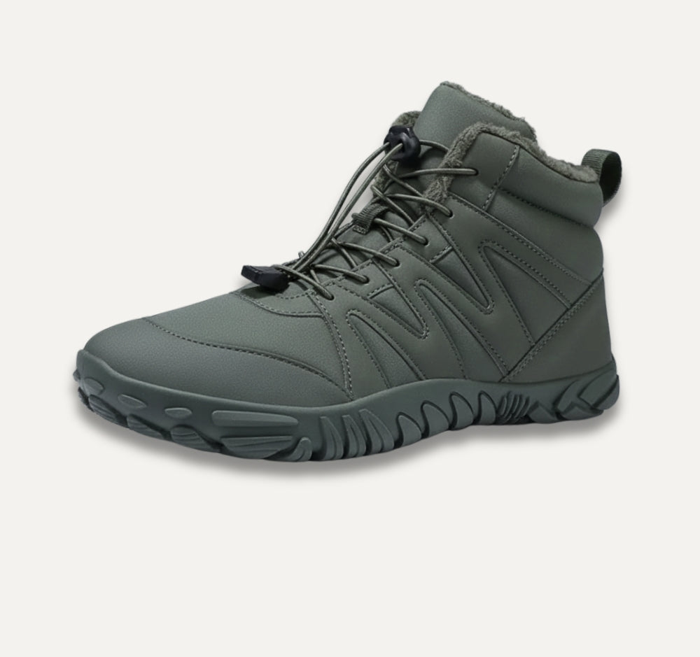 Waterproof Insulated Hiking Boots with Grip Soles Outdoor Shoes