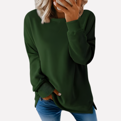Women's Crew Neck Sweatshirt Cotton