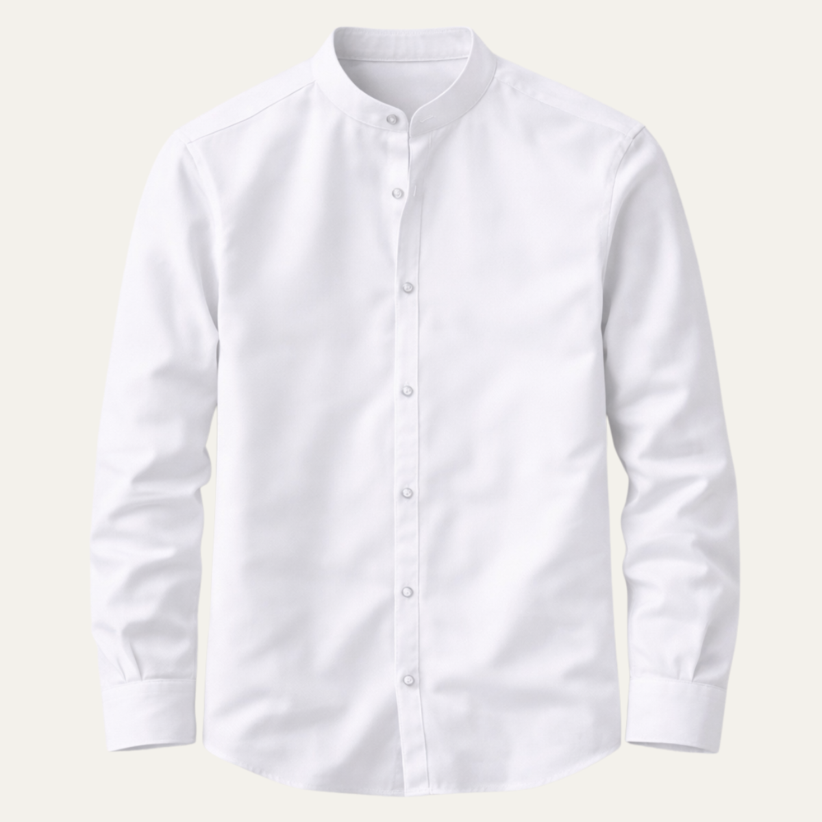 Men's Slim Fit Stand Collar Dress Shirt - VibreMode