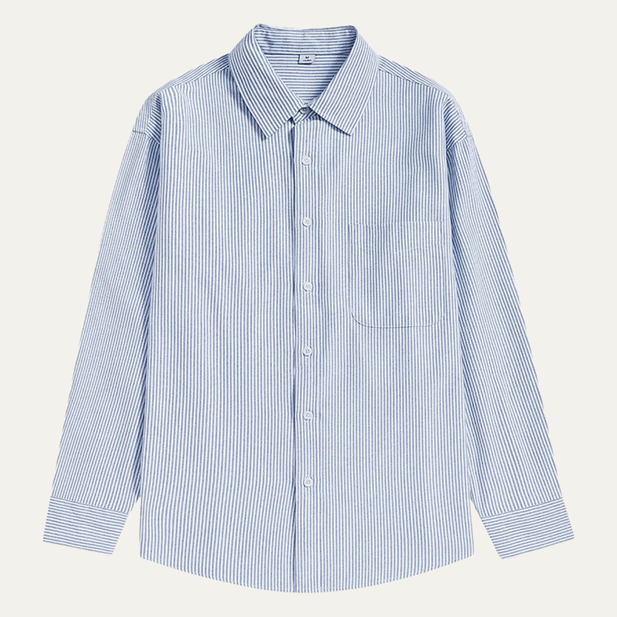Men's Striped Shirt Classic Collar Cotton - VibreMode