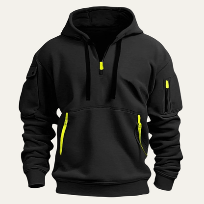 Men's Hoodie Jacket Durable Multi Pocket