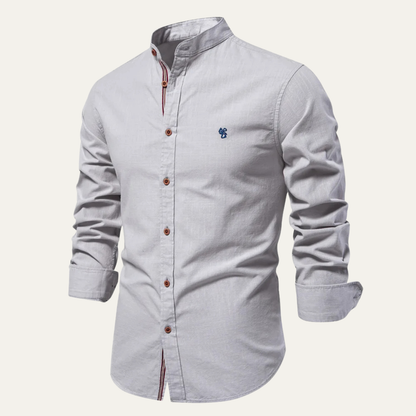 Men's Cotton Linen Dress Shirt