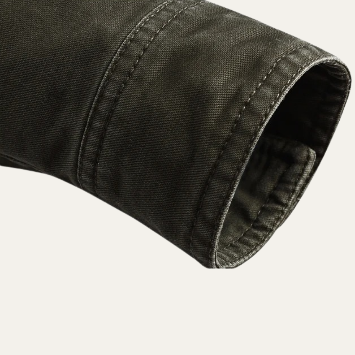 Men's Cotton Cargo Jacket With Pockets