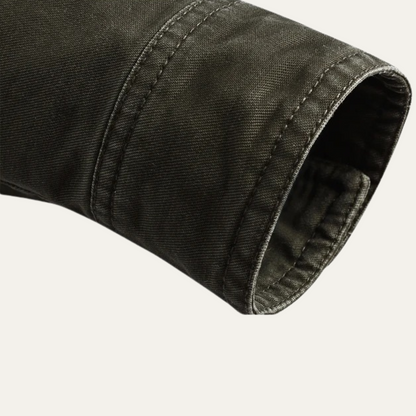 Men's Cotton Cargo Jacket With Pockets