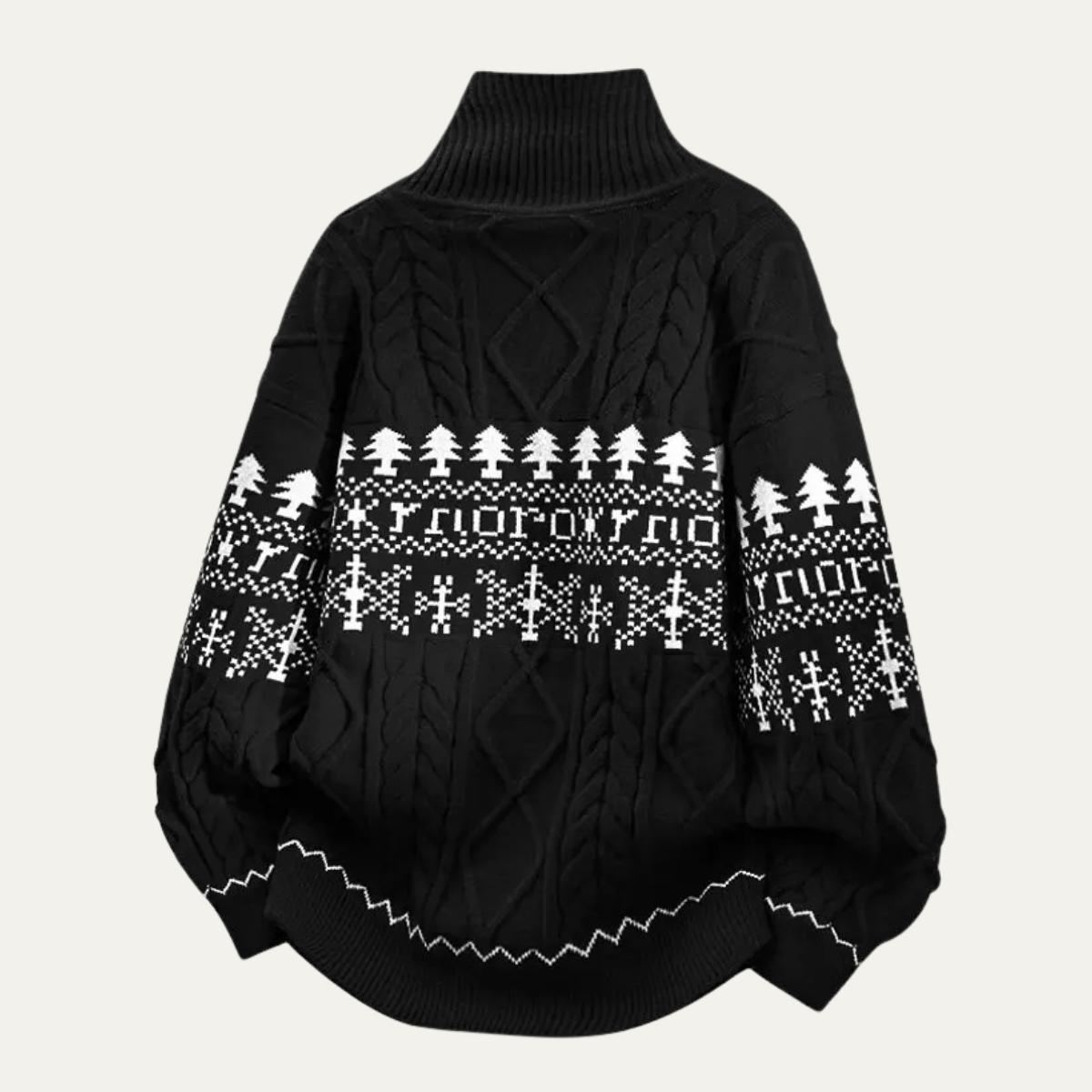 Men's Nordic Pattern Knitted Jacket