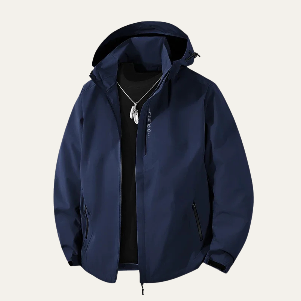 Waterproof Softshell Rain Jacket Windproof Hooded Outdoor Hiking Coat