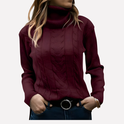 Women's Turtleneck Sweater Relaxed Fit