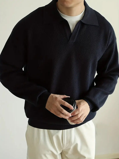 Classic Fit Long-Sleeve Polo Shirt