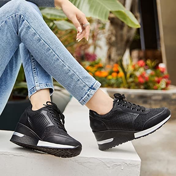 Women's Wedge Sneakers Elevated - VibreMode