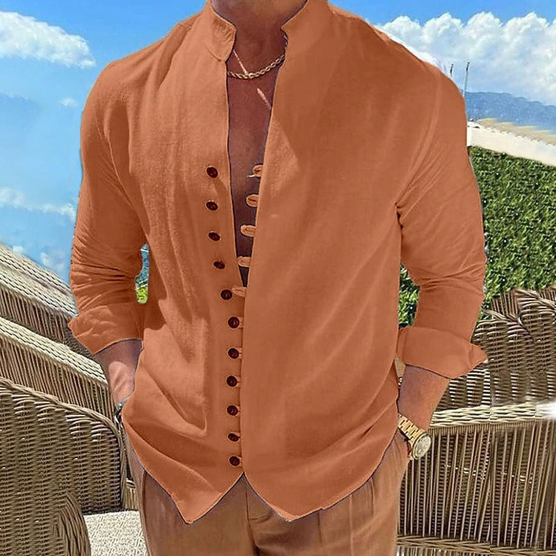 Men's Long Sleeve Cotton Shirt