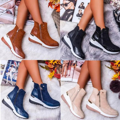 Women's Orthopedic Leather Booties