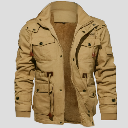 Men's Windbreaker Jacket Water Resistant Warm