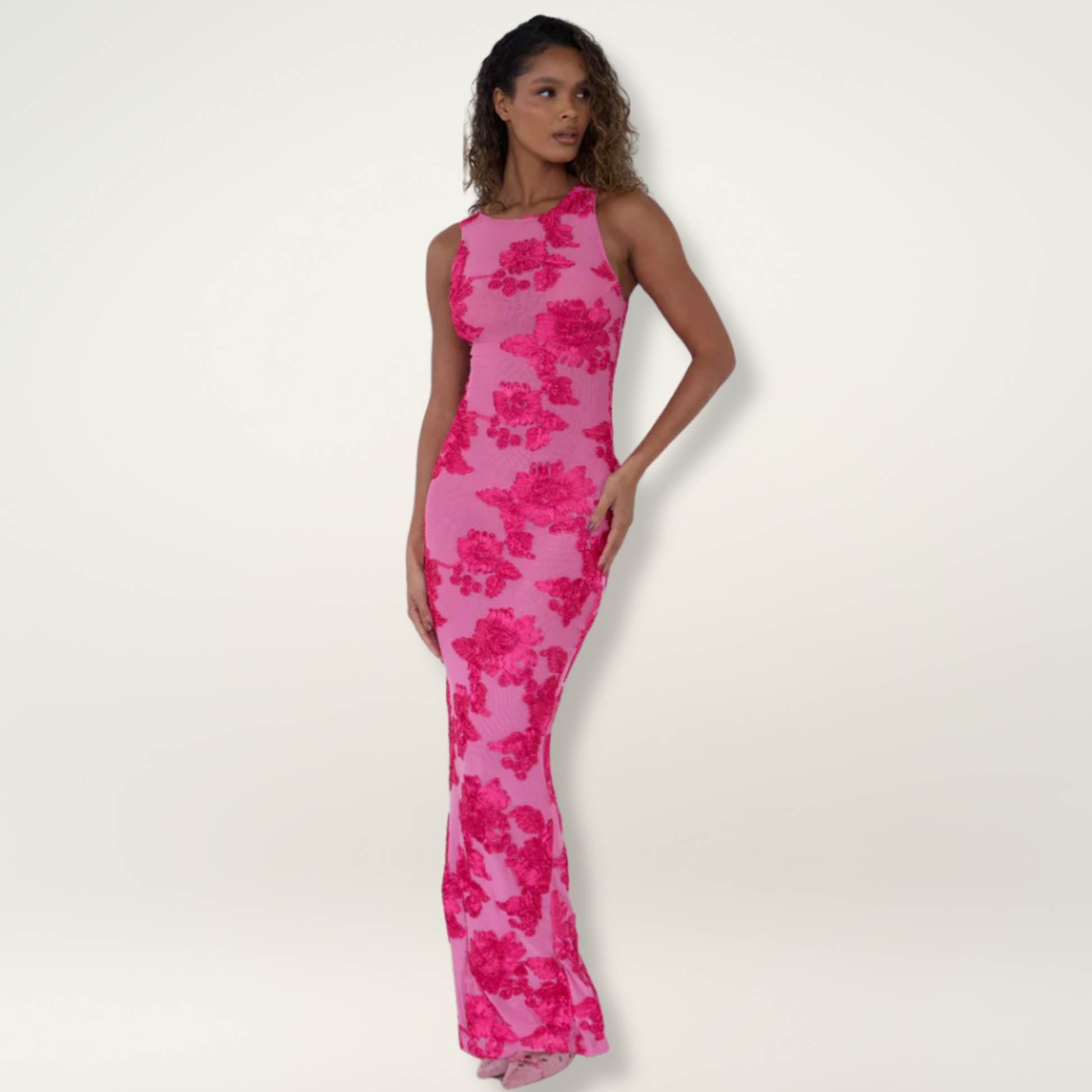 Women's Floral Fit Dress - VibreMode
