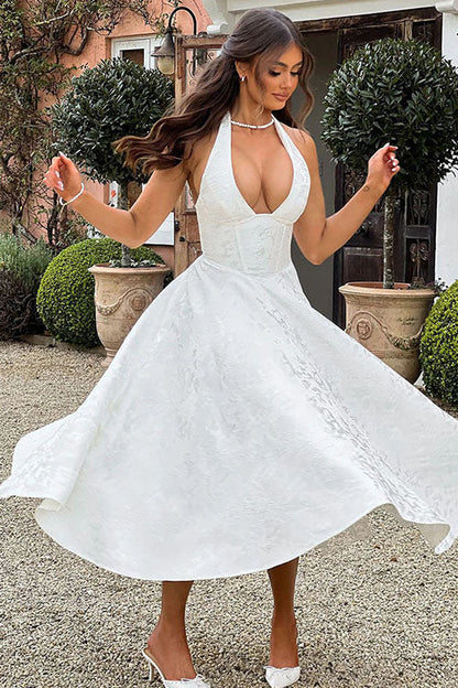Elegant V Neck Strapless Maxi Evening Dress