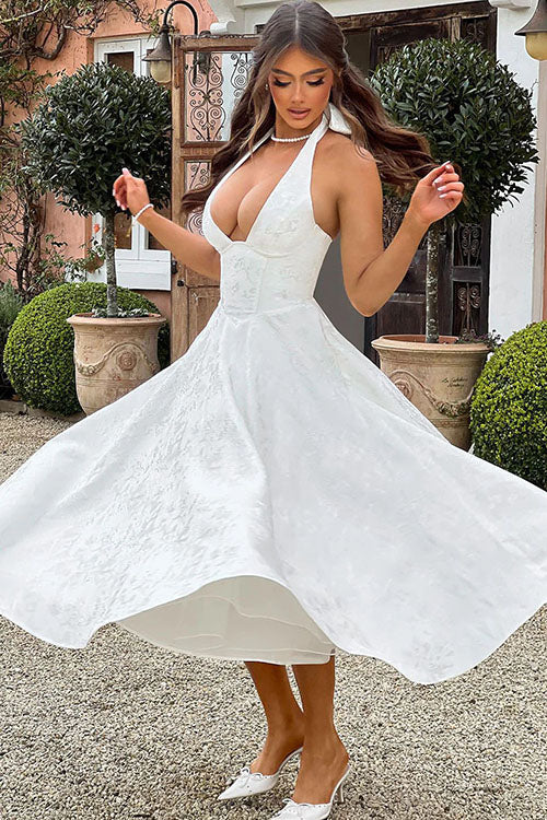 Elegant V Neck Strapless Maxi Evening Dress