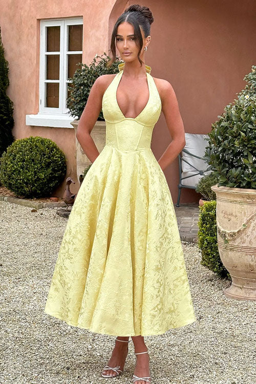Elegant V Neck Strapless Maxi Evening Dress