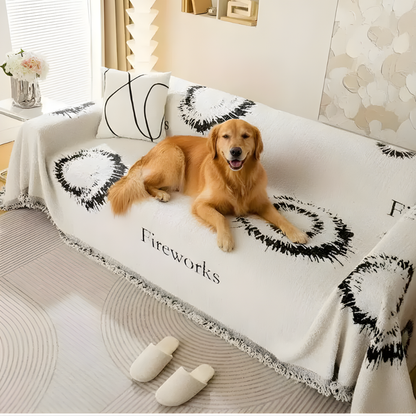 Plush Sofa Slipcover Double Sided Yarn
