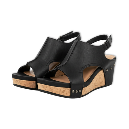 Ladies Classic Buckle High Heel Sandals