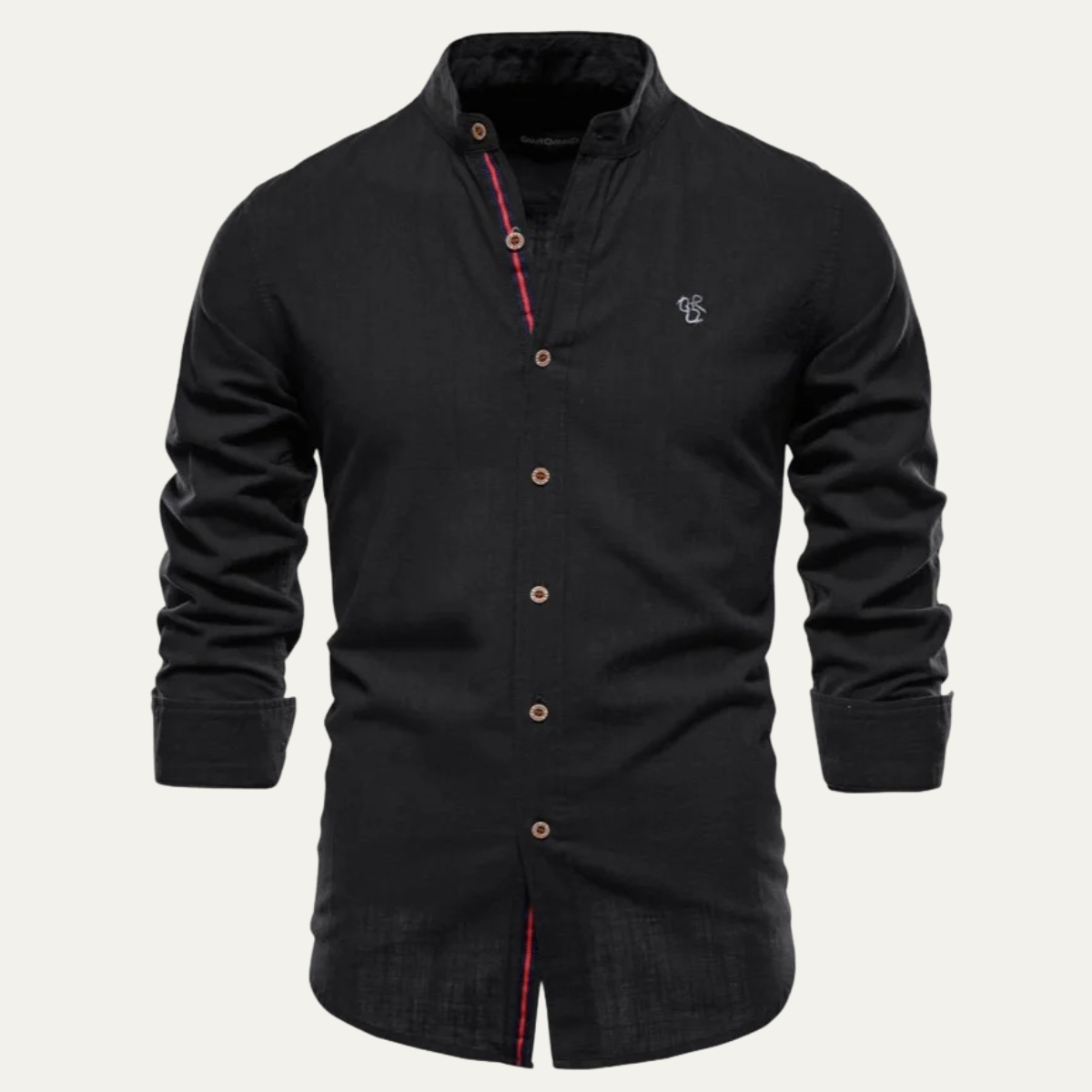 Men's Slim Fit Stand Collar Business Shirt - VibreMode